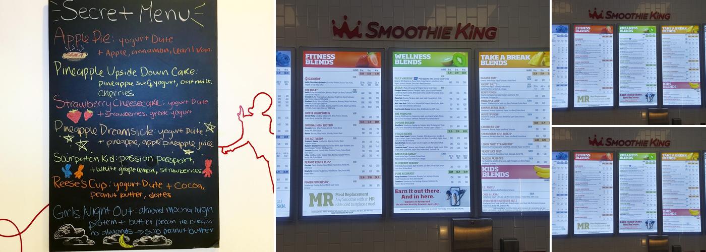 Smoothie King Menu