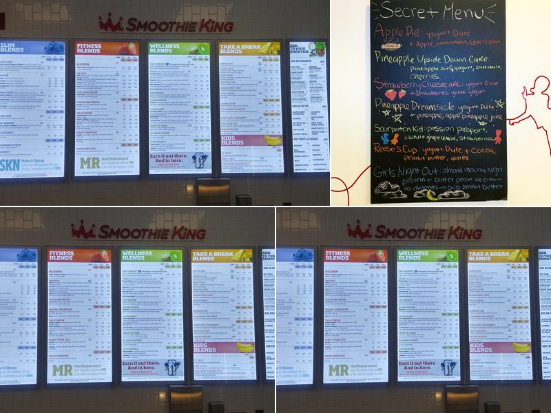 Smoothie King Menu