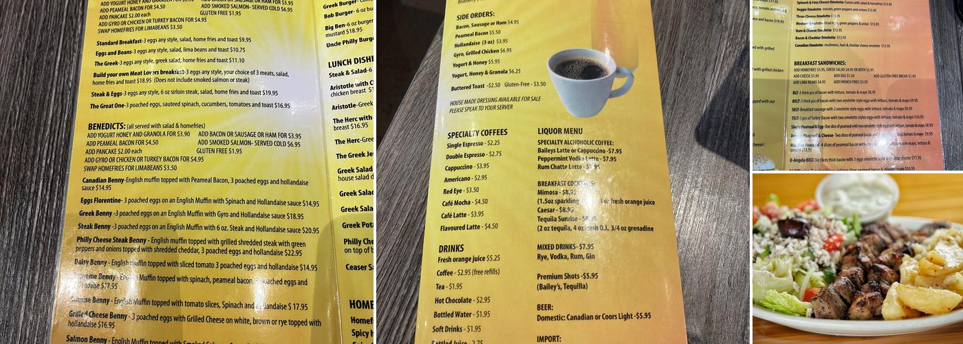 Our Spot Danforth Menu