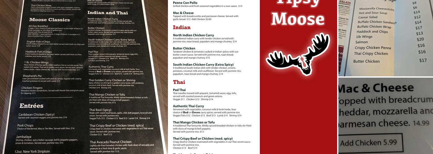 Tipsy Moose Pub Menu