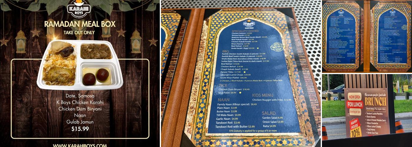 Karahi Boys Menu