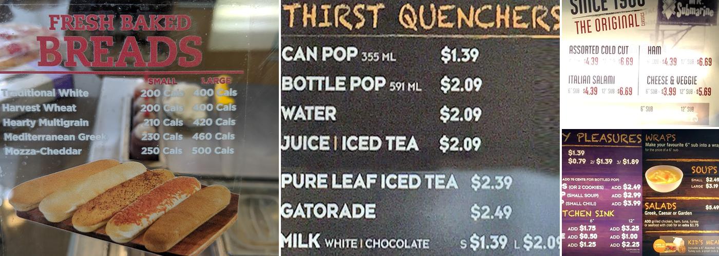 Mr.Sub Menu