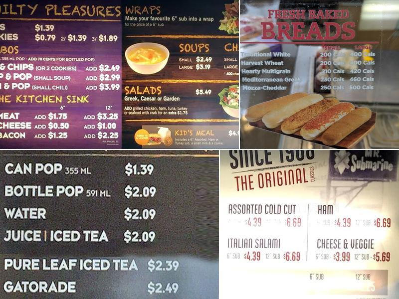 Mr.Sub Menu