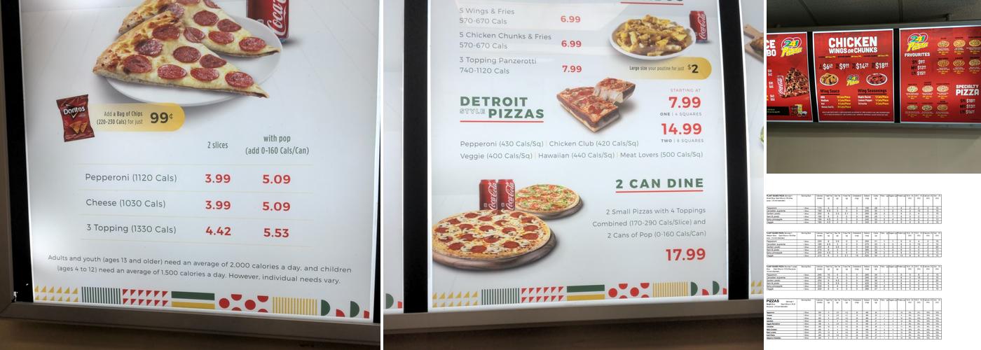 241 Pizza Menu