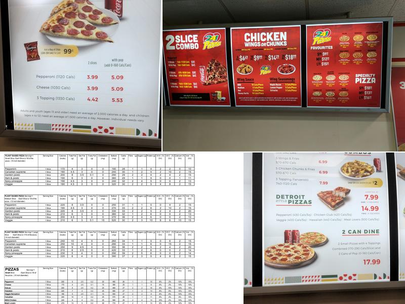241 Pizza Menu
