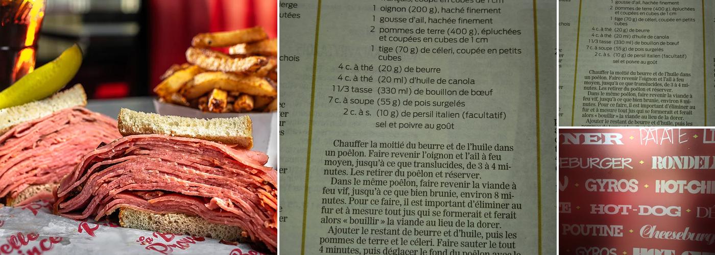 Restaurant La Belle Province Menu