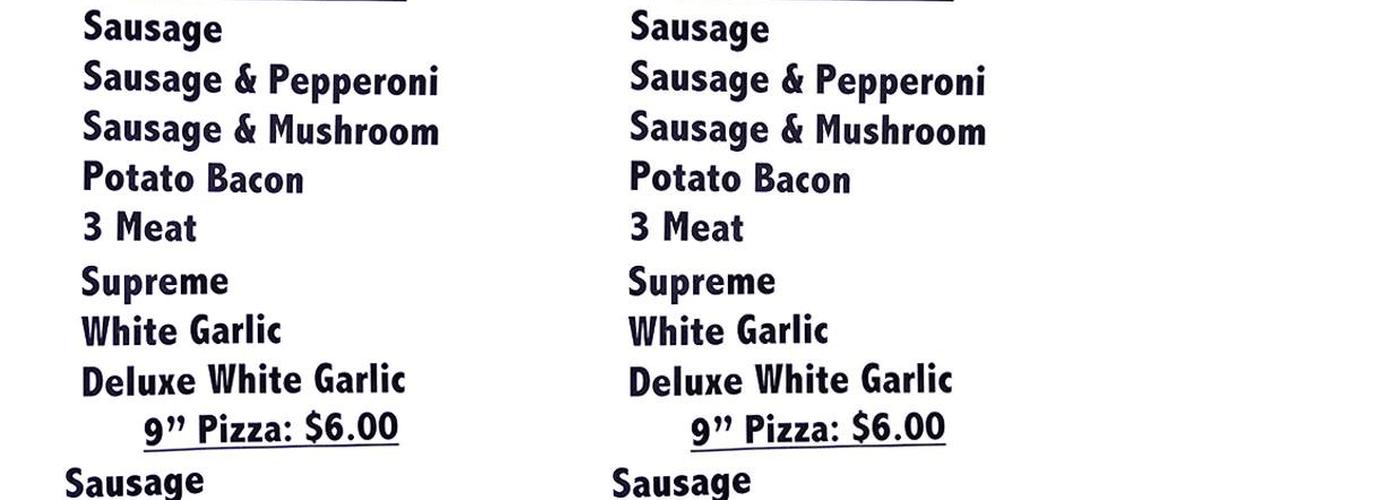 3's Company Bar Menu