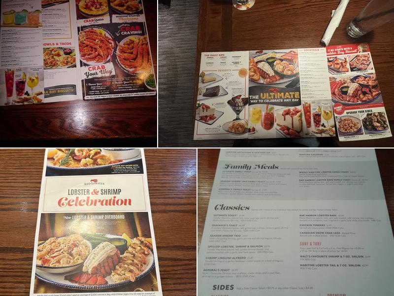Red Lobster Menu