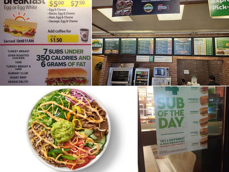 Subway Menu