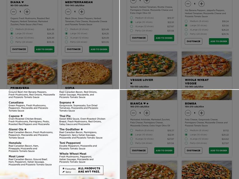 Pizzaiolo Menu