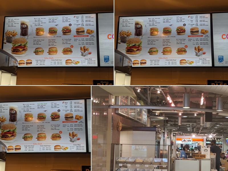 A&W Canada Menu