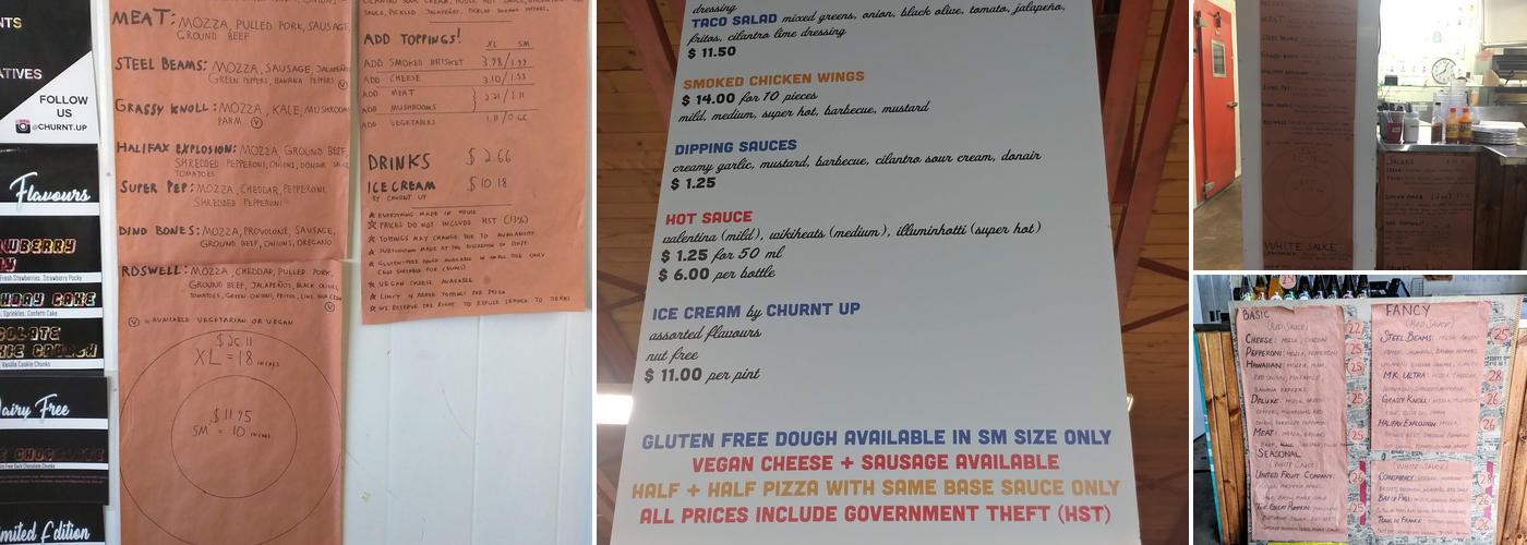 Conspiracy Pizza Menu