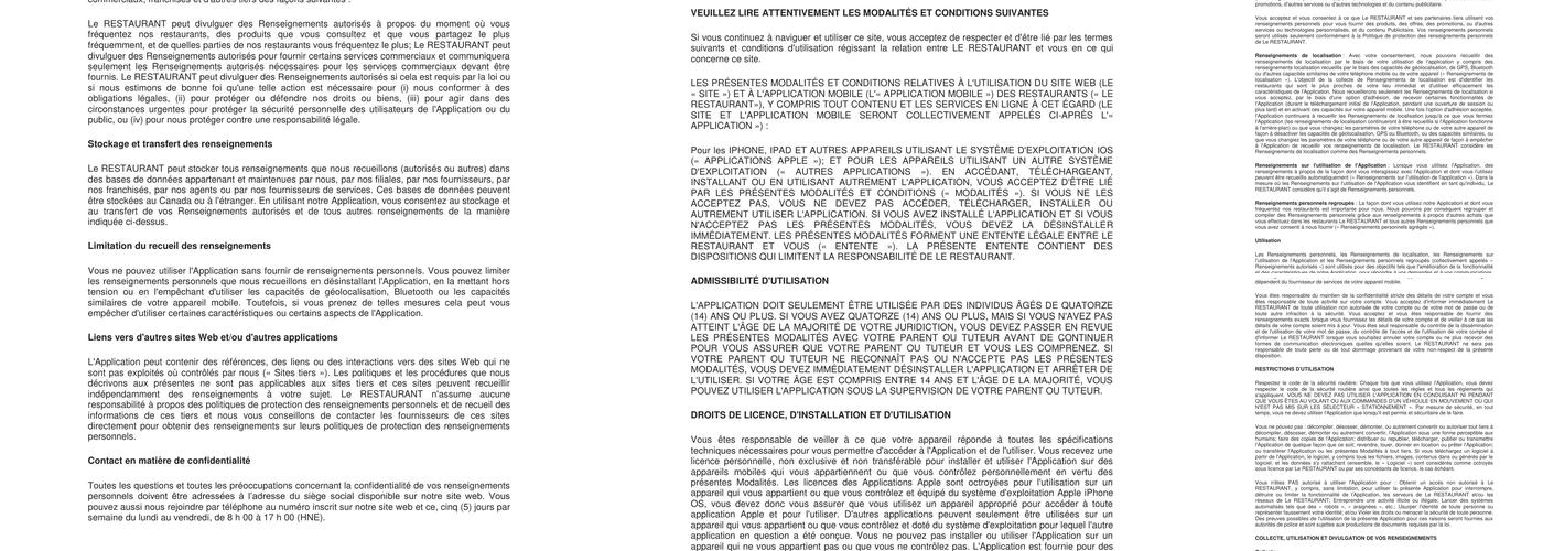 Pizzeria Chez Paquet Inc Menu