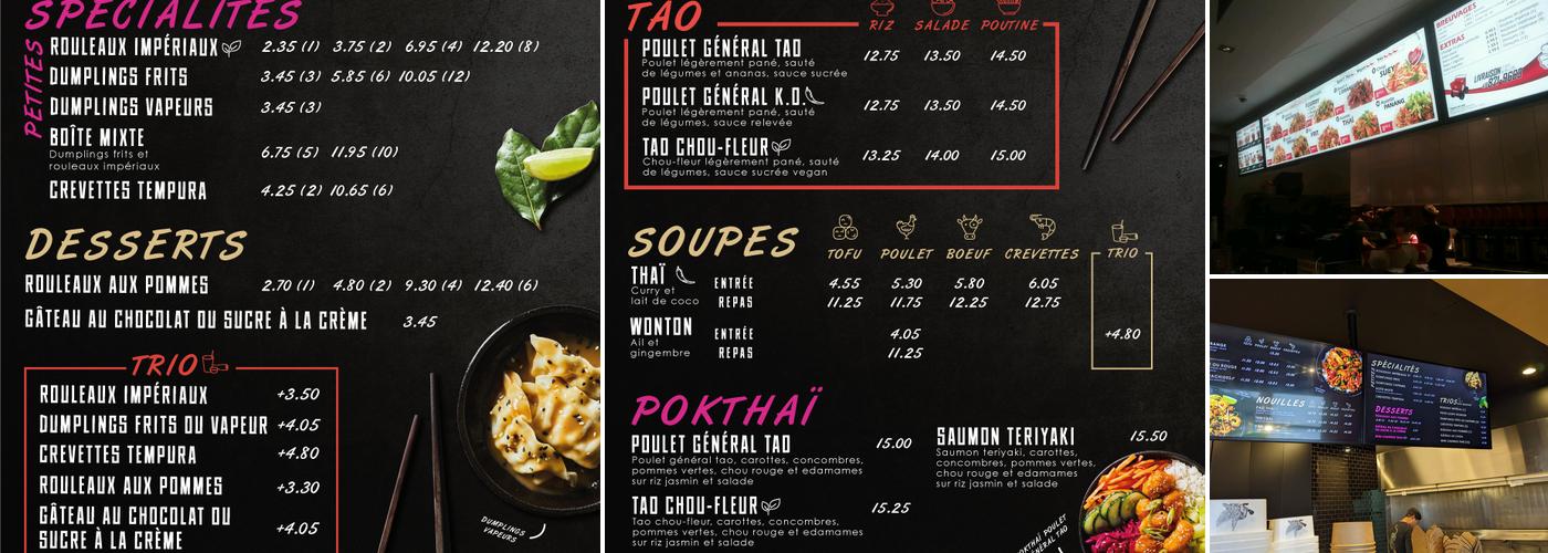 Thaïzone Menu