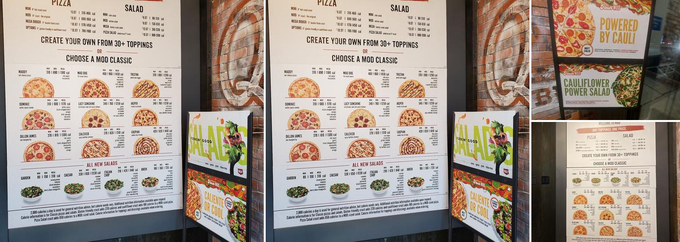 MOD Pizza Menu