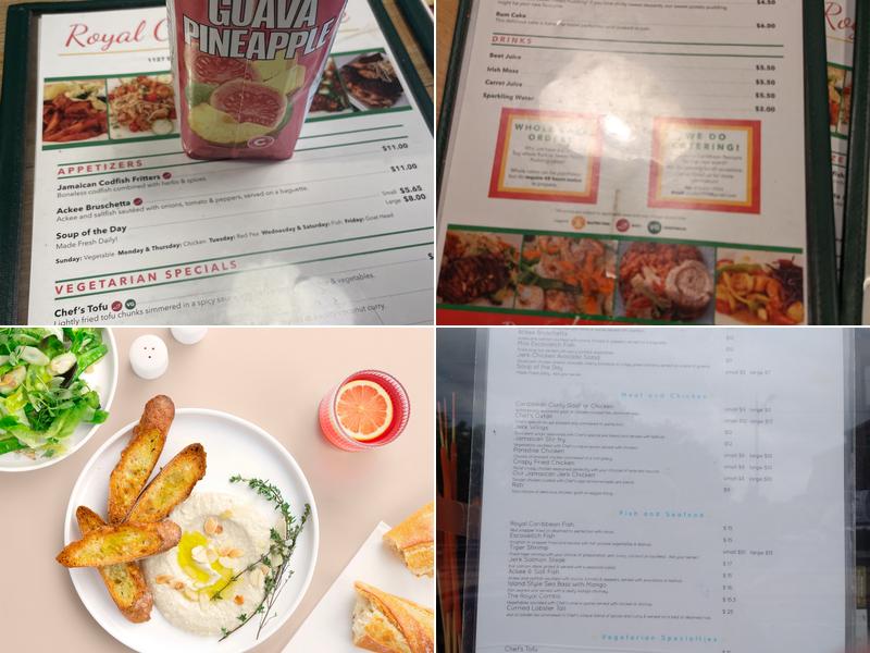 Royal Caribbean Cafe Menu