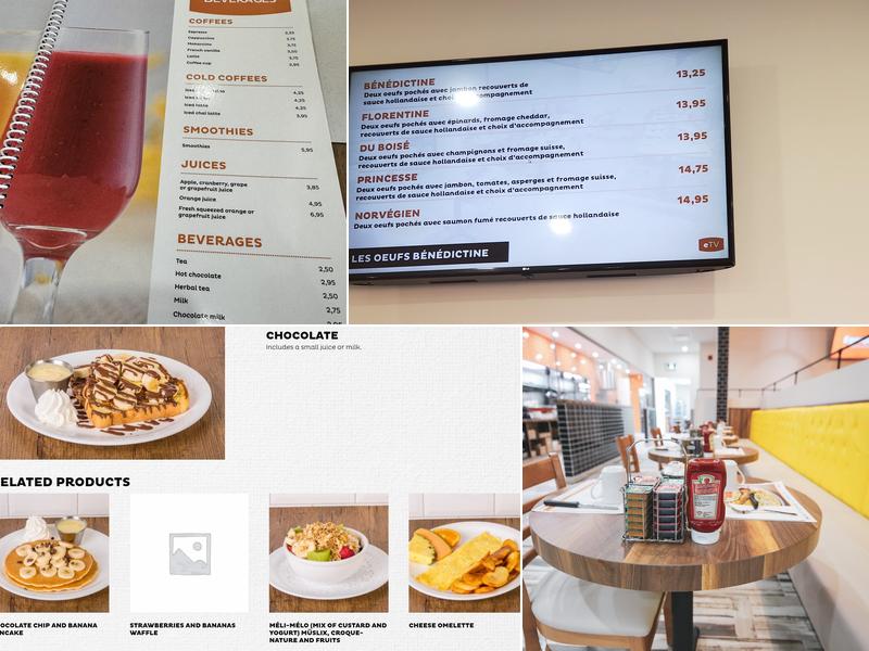 Eggsquis Quebec-Hamel Menu