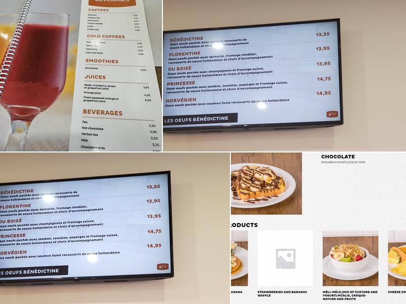 Eggsquis Quebec-Hamel Menu