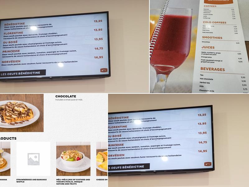 Eggsquis Quebec-Hamel Menu