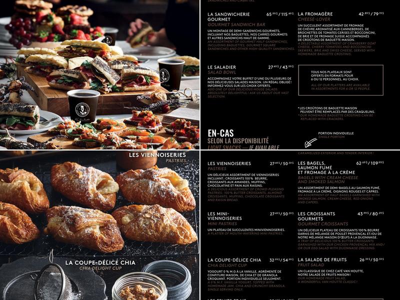 Café Van Houtte Menu