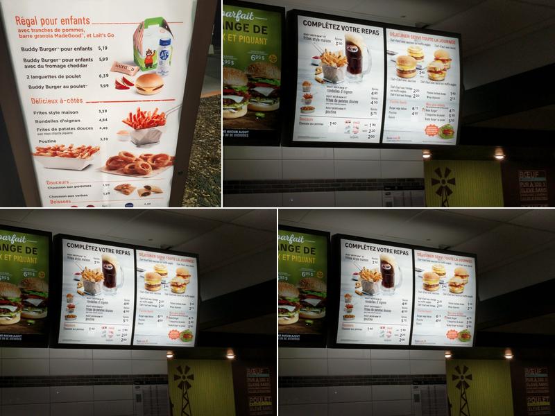 A&W Canada Menu
