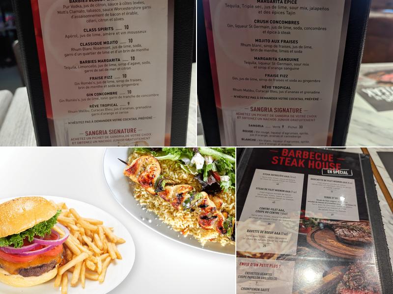 Barbies Resto Bar Grill - Lévis Menu