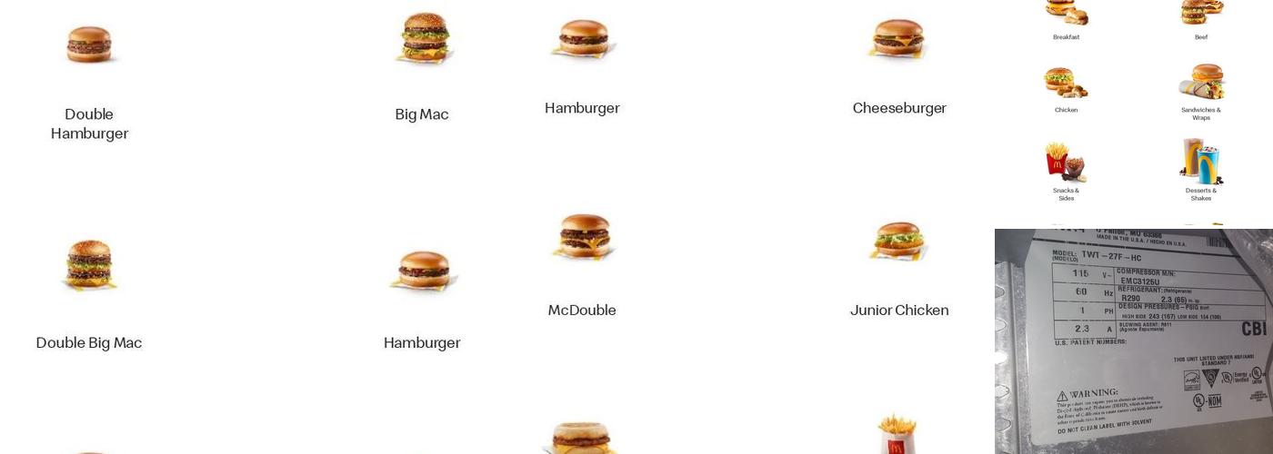 McDonald’s Menu
