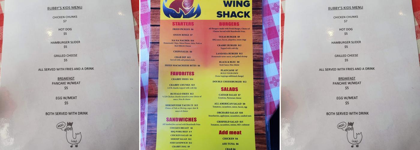 Bubby's Menu