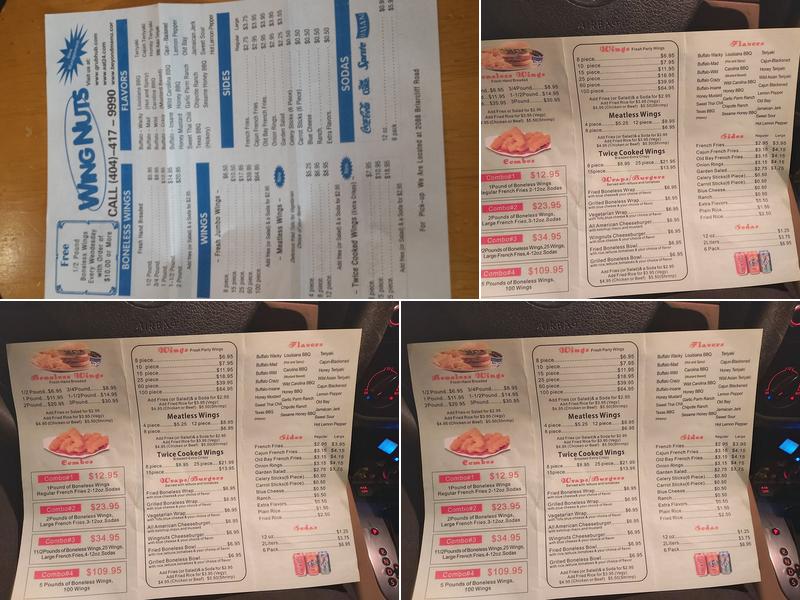 Wingnuts & Chopsticks Menu
