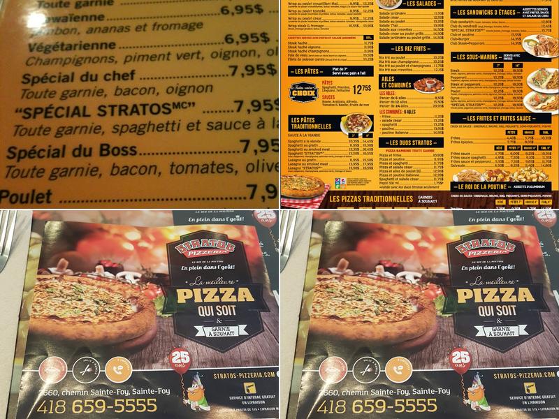 Stratos Pizzeria Menu