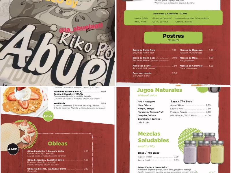 RIKO POLLO By La Abuela Menu