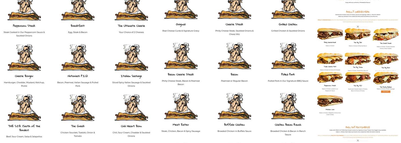 Philthy Philly's Menu