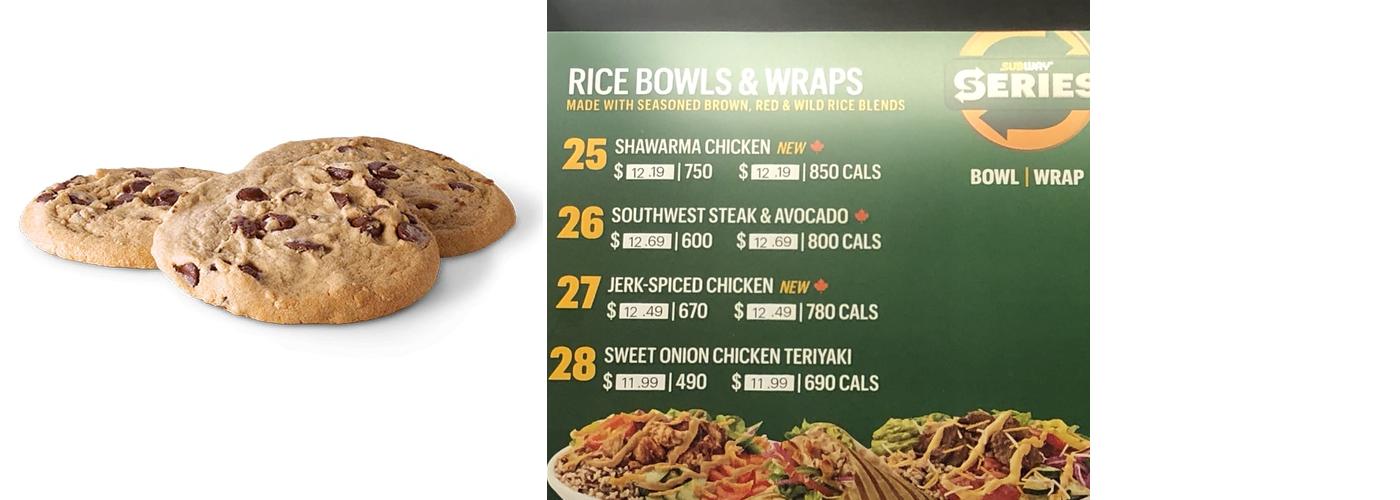 Subway Menu