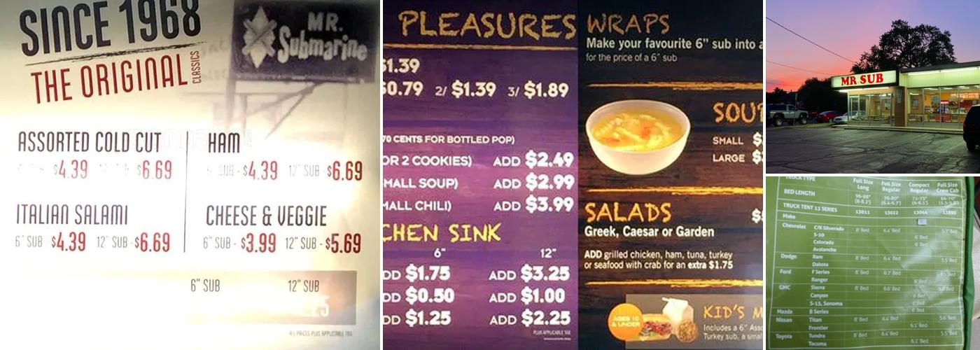 Mr.Sub Menu