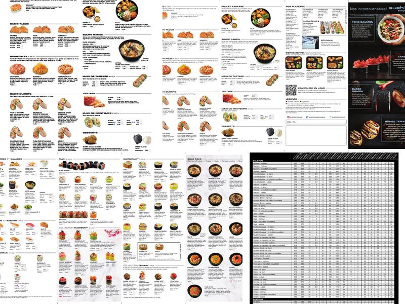 Sushi Shop Menu