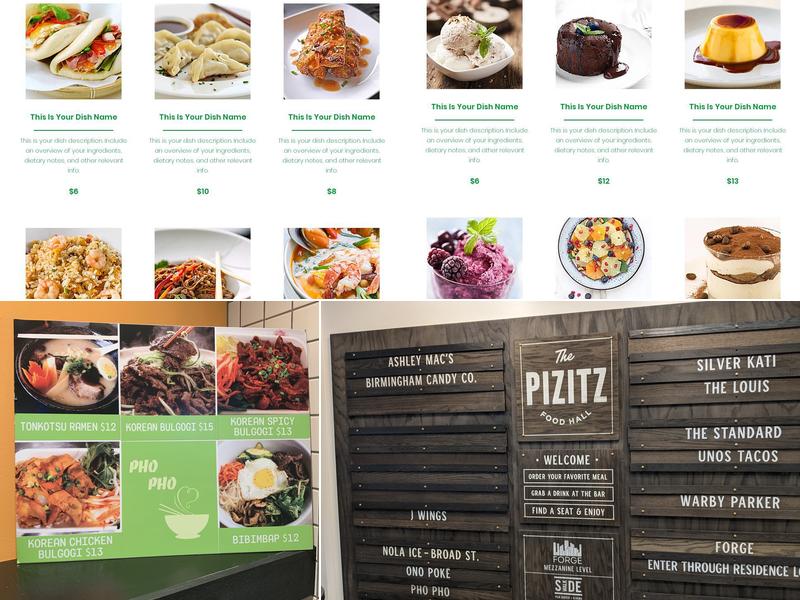 Pho pho Menu