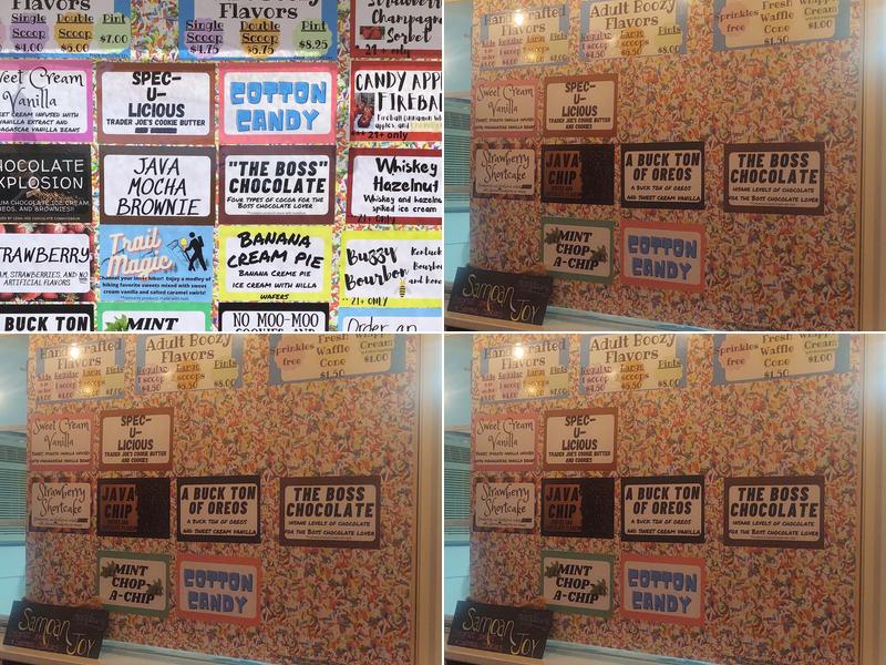 Freezy's Creamery Menu