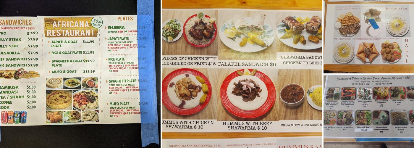 Africana Halal Restaurant Menu
