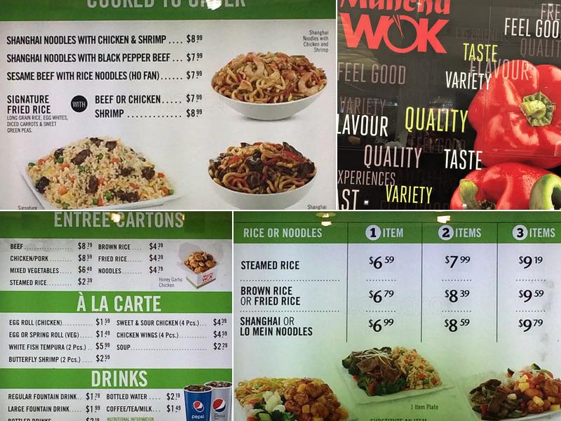 Manchu Wok Menu
