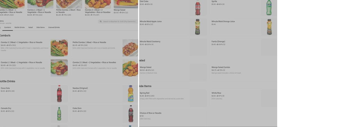 Bourbon St Grill Menu