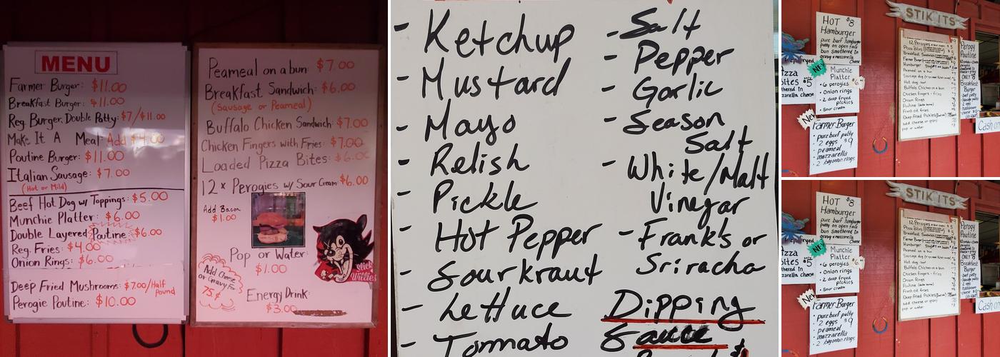 Slick Willie's Menu