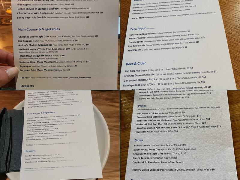 Audrey Menu