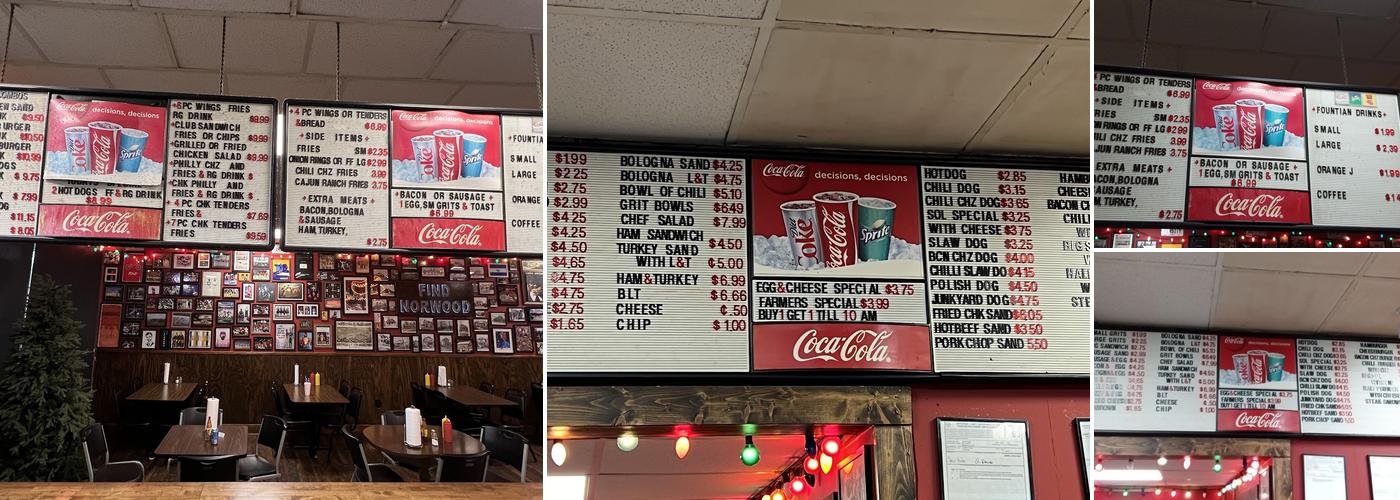 Sol's Hot Dogs Menu