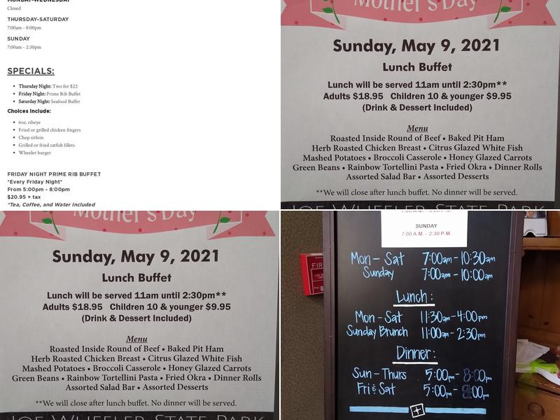 Daniella's in the park Menu