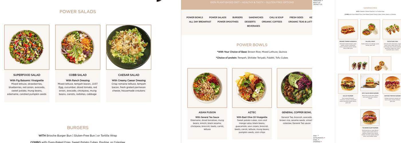 Copper Branch Menu