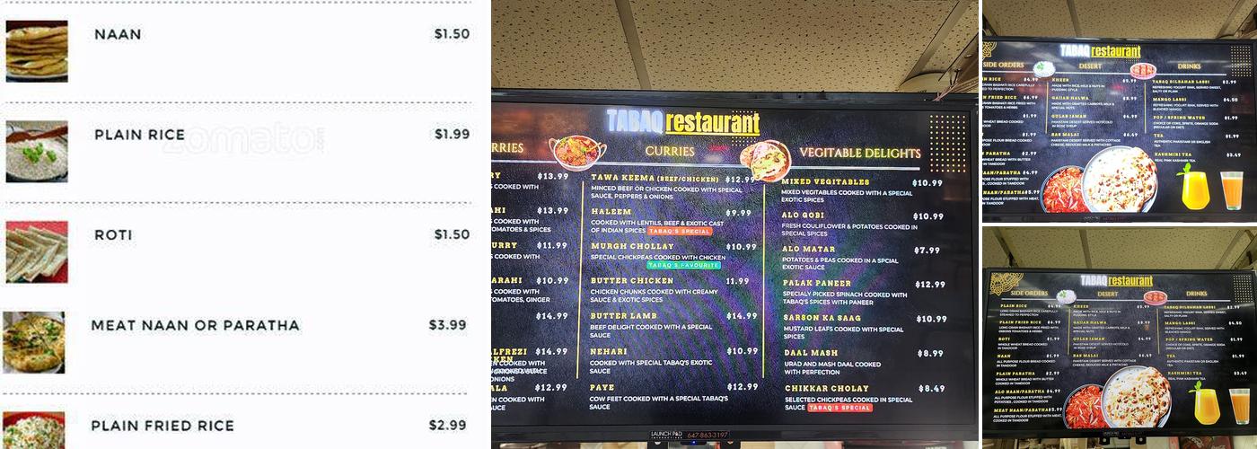 Tabaq Menu
