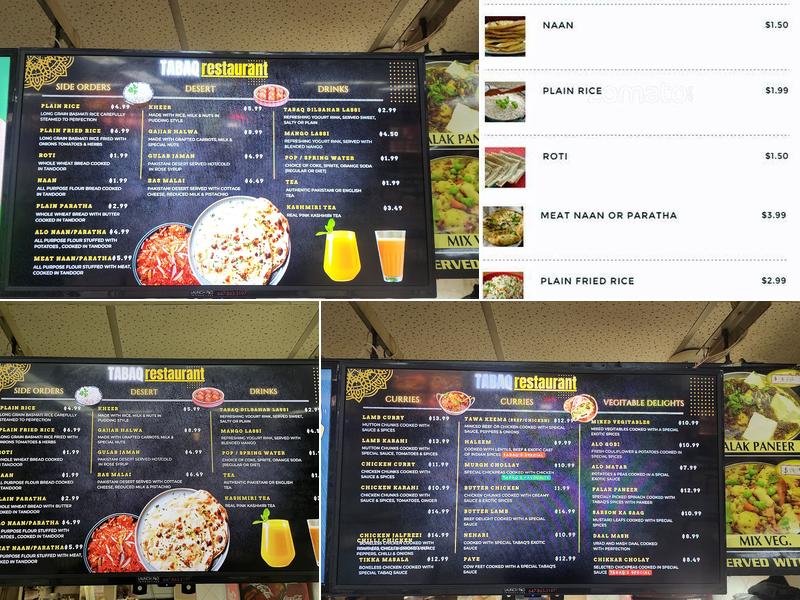 Tabaq Menu