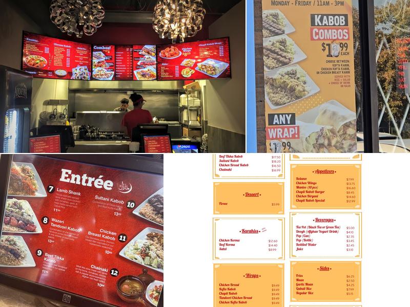Chapli Kabob Menu