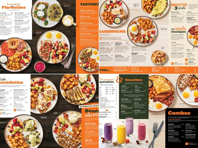 Ben & Florentine Menu