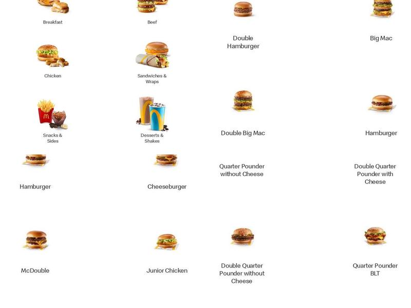 McDonald’s Menu